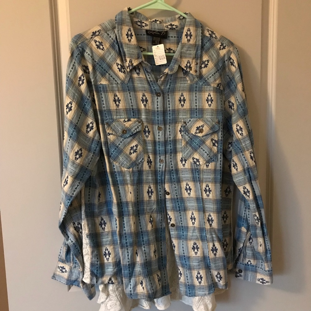 Flannel with lace